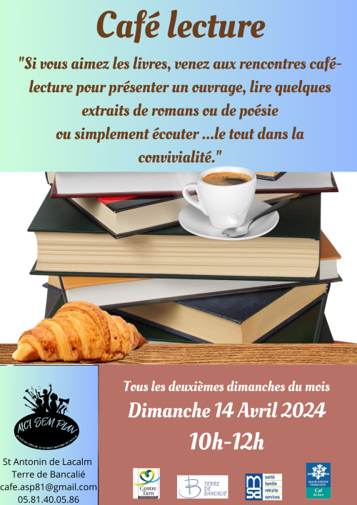 Copie de Café lecture Tous les deuxièmes dimanches du mois