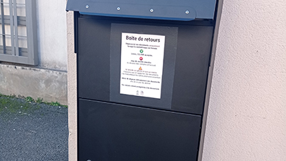 Photo de la boîte de retour