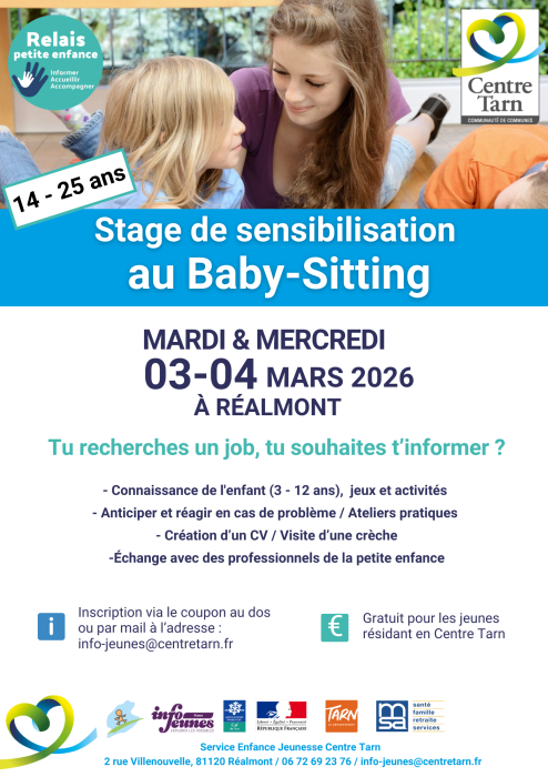 Stage baby sitting 2026 r