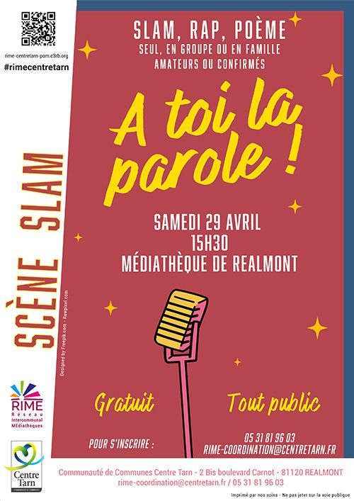 Affiche Scène Slam