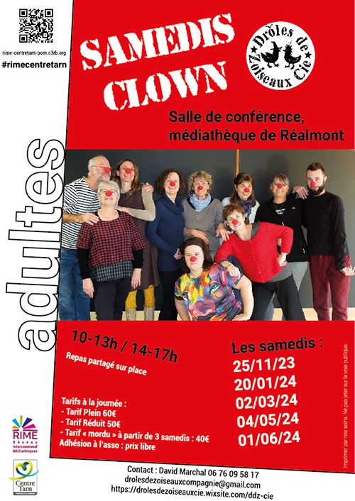 Affiche "Samedis Clown"